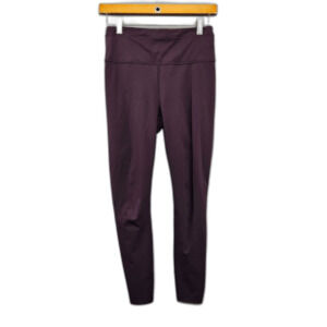Athleta Accelerate 7/8 Tight Plum Purple Pockets Sz S athletic workout Legging